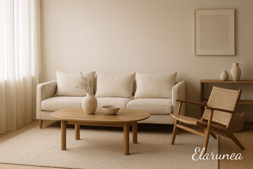 minimalist neutral home decor