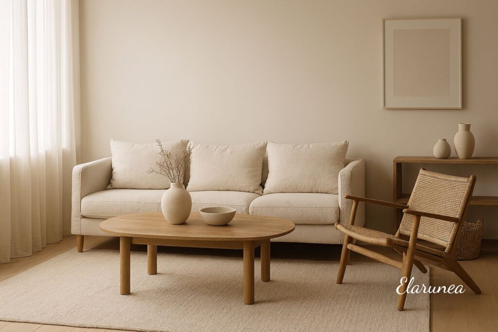 minimalist neutral home decor