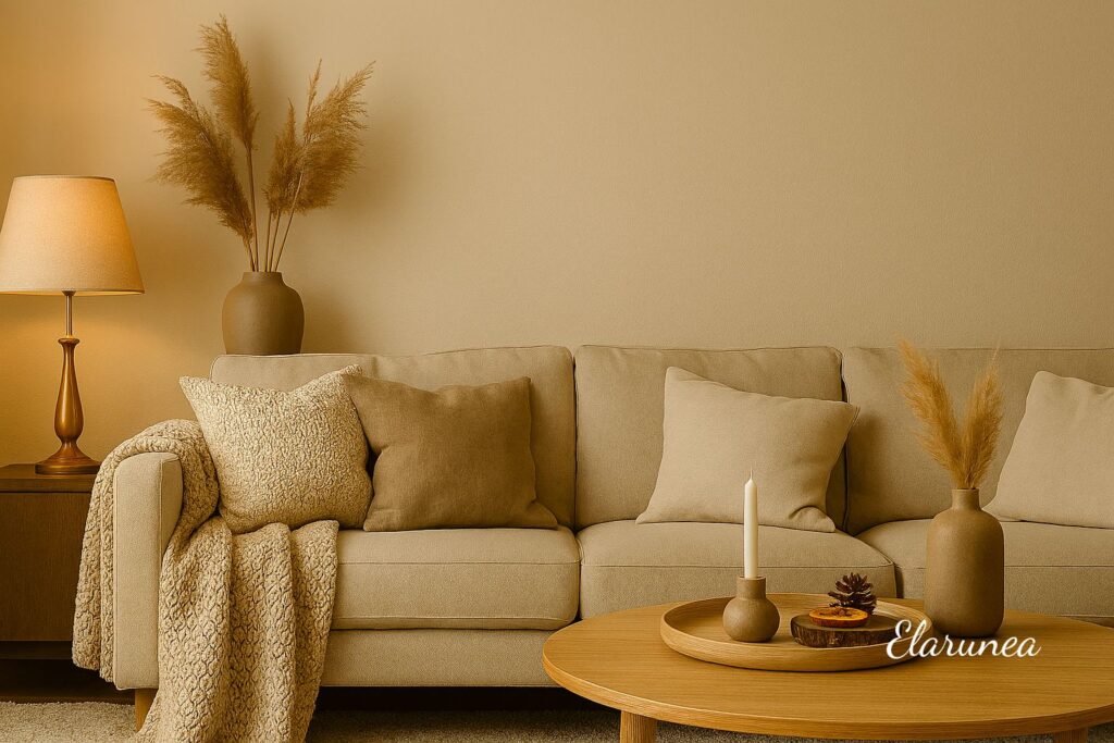 neutral fall to winter home decor