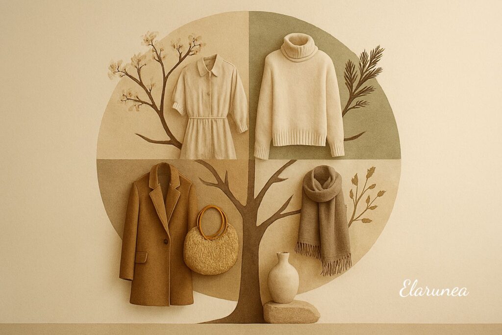 neutral seasonal fashion and home inspiration