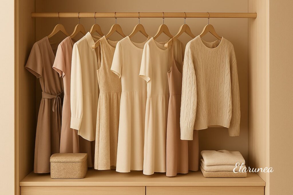 timeless neutral capsule wardrobe